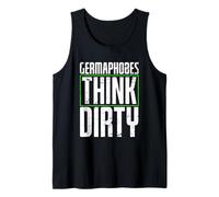 germaphobes think dirty Diseño para un estudiante de alemán Camiseta sin Mangas