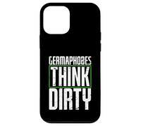 germaphobes think dirty Diseño para un estudiante de alemán Carcasa para iPhone 12 mini