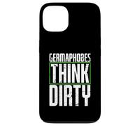 germaphobes think dirty Diseño para un estudiante de alemán Carcasa para iPhone 13