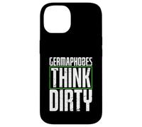 germaphobes think dirty Diseño para un estudiante de alemán Carcasa para iPhone 14