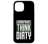 germaphobes think dirty Diseño para un estudiante de alemán Carcasa para iPhone 15