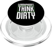 germaphobes think dirty Diseño para un estudiante de alemán PopSockets PopGrip para MagSafe