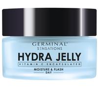 GERMINAL - Sensations Hydra Jelly | Crema de Día Hidratante Facial con Ácido Hialurónico y Vitamina C Encapsulada | Doble Efecto Lifting | Piel Firme, Luminosa y Jugosa | 50 ml