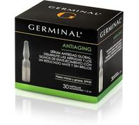 GERMINAL - Sérum Antiedad Hidratante, Ampollas Faciales Antiarrugas, Pieles Mixtas Y Grasas, Redibuja Óvalo Facial Reduce Arrugas, 30 Ampollas de 1,5 ml