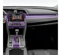 GERMNBHO Decoración de Interiores Película Interior del Coche Panel de Engranajes navegación Cubierta la Consola Central Protectora TPU antirrayas, para Honda Civic 2016-2020 Estilo A