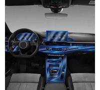 GERMNBHO Decoración de Interiores Película Interior del Coche Panel de Engranajes navegación Cubierta la Consola Central película Protectora TPU antiarañazos, para Audi A4 B9 2020 2021 sin Logotipo