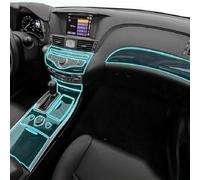 GERMNBHO Decoración de Interiores Película Interior del Coche Panel de Engranajes navegación Cubierta la Consola Central Protectora TPU antirrayas, para Infiniti Q70 2013-2023