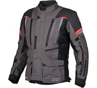 Germot InsideOut Chaqueta textil de moto, negro-gris-rojo, tamaño L para Hombres