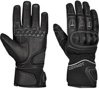 Germot Miami Pro Guantes de la motocicleta, negro, Talla 8