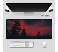 GermYan Sunset Over The Forest Mat Pad XXL Mouse-Pad Bloqueo de Borde Gaming Antideslizante Control preciso Alfombrilla de Juegos de Escritorio 400 * 900 * 3Mm