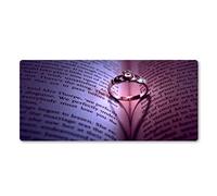 GermYan The Shining Ring Mouse Pad Pc Game Mouse Pad Teclado de computadora Almohadilla de Goma para Novia Game Mouse Pad Regalos 400 * 900 * 3Mm