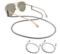 GERNEO - El original - Correa de piel premium para gafas y cordón - Paquete doble en varios colores - Aspecto de piel lisa Unisex PU Cordón para gafas de lectura y gafas de sol
