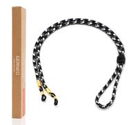 GERNEO® - El original - Florencia - Correa premium para gafas de sol y gafas de lectura con soportes plateados - Ajustable con cable y logotipo, Hollywood., Talla única