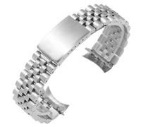 GeRnie Correa de acero inoxidable de 18mm, 19mm, 22mm, 20mm, hecha de Metal sólido, apta for reloj 4 Gear S3 S2, apta for pulsera 2Pro (Color : Silver, Size : 18mm)
