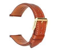 GeRnie Correas de reloj de cuero genuino Premium 18mm 20mm 22mm 24mm negro marrón mujeres hombres cuero de vaca correa de reloj correa de liberación rápida (Color : Light Brown G, Size : 21mm)