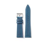 GeRnie Quick Release Crazy Horse Leather Watchband 18mm 19mm 20mm 21mm 22mm Watch Strap Super Soft Retro Leather Bracelets Wristband (Color : Blue, Size : 21mm)