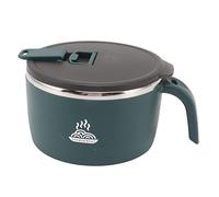 gernie Tazón de Fideos Instantáneos, Tazón de Ramen Instantáneo de Acero Inoxidable de 900 Ml con Tapa y Soporte para Teléfono Tazón de Sopa de Fideos Instantáneos, Cocina de Fideos