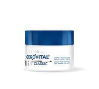 Gerovital H3 Classic Crema facial antiarrugas muy hidratante con ácido hialurónico y vitamina E, con alto poder reparador, para pieles maduras, secas y arrugadas, 50 ml