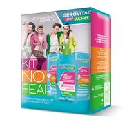Gerovital Kit Tratamiento Acné - Gel Limpiador (150 ml), Crema Sebo-Control (50 ml), Crema Ultra-Activa (15 ml) Purifica, Matifica y Reduce las Manchas, Gerovital Stop Acneas