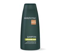 Gerovital Men Champú Hombre Uso Diario con Provitamina B5 y Mentol, Limpieza Hidratante y Refrescante, Ideal Después del Deporte, 400 ml