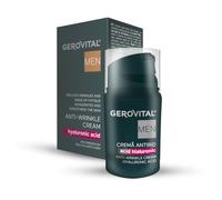 Gerovital Men Crema Antiedad Hombre con Ácido Hialurónico, Hidratante Facial Día y Noche, Textura Ligera de Rápida Absorción, 30 ml