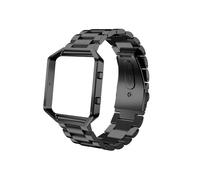 GerRit Banda de reloj de acero inoxidable de reemplazo con trama de estuche compatible con accesorios de banda de vigilancia Blaze Classic(Black add frame)