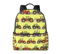 GeRRiT Bolsa de hombro ligera con estampado de leopardo, mochila multifuncional, mochilas de viaje y compras, Green Fields - Máquina agrícola, Talla única
