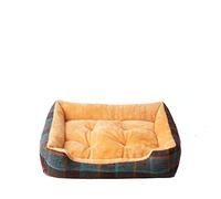 GERRIT Cama ortopédica Lavable Rectangular for mascotas/155 (Color : Orange, Size : 70cm)