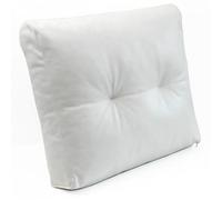 GeRRiT Cojín impermeable para respaldo de sofá cama, cabecero, cojín de lectura con funda extraíble antiarañazos, cojín de apoyo lumbar duradero (blanco, 55 x 55 cm)