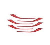 Gerrit Compatible con 2014-2022 Maserati Ghibli Fibra de Carbono Suave Cubierta del Panel del Guardabarros de ventilación Lateral del automóvil Etiqueta engomada Accesorios de protección Exterior del