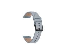GerRit Correa de 20 mm compatible con Active/GTS 4 Mini/GTS 3/GTS 2/GTS 2E Pulsera de cuero compatible con GTR 42 mm/Mini Correa de reloj(Grey bk,GTS2 Mini)