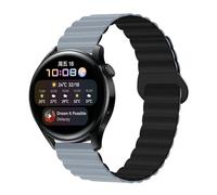 GerRit Correa de bucle magnético de silicona de 20 mm y 22 mm Compatible con Galaxy watch 6/4/5 pro/3/active 2 / watch GT 2e 3 band(Obsidian,20mm watch band)