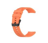 GerRit Correa de silicona de 20mm y 22mm Compatible con Galaxy Watch Active 2 Active 3 Gear S2, correa de reloj for hombre, Compatible con Bip(Orange 1,20mm)