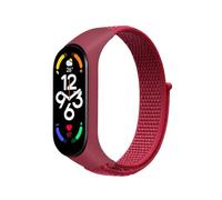 GerRit Correas de reloj compatibles con Band 6 7 NFC reloj inteligente pulsera deportiva pulsera de nailon Compatible con Band 7 6 5 4 3(China red,For band 4 3)