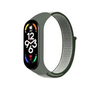 GerRit Correas de Reloj compatibles con Band 6 7 NFC Reloj Inteligente Pulsera Deportiva Pulsera de Nailon Compatible con Band 7 6 5 4 3(Deep Olive,For Band 6)
