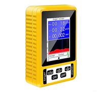 GeRRiT Cubierta Inferior Resistente de Lata de Gas, XR3 BR 9C 2 en 1 Medidor EMF Digital portátil Detector de radiación electromagnética confiable Amarillo