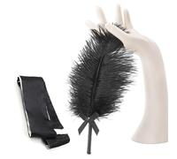 GERRIT Deportes Pluma Delicadas Plumas cosquillas Diadema de Seda (Multifuncional)