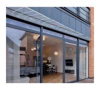 GeRRiT Marquesina para Puerta de Entrada, toldo para Ventana, Cubierta de policarbonato para Exteriores, 3 mm de Espesor, protección contra la Lluvia y la Nieve, toldo para jardín, toldo para puert