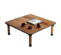 GeRRiT Mesas de Centro de Madera japonesas,Mesa de té Plegable, Mesa Baja de Piso Cuadrado,Mesa de Madera con Ventana salediza para Sala de Estar, hogar y Oficina