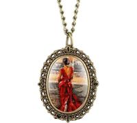 GeRRiT PocketWatchCollar Retro Mujer Flor Púrpura Patrón De Mariposa Pequeño Reloj De Bolsillo Collar Colgante Reloj Regalo De Cumpleaños para Niñas,Elegante