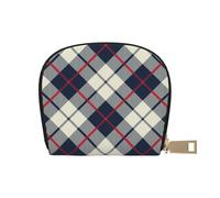 GERRIT Portatarjetas de crédito RFID con diseño de filodendro de hojas, tamaño pequeño, de piel, con cremallera, para mujeres y hombres, Estampado de rejilla de celosía, Talla única