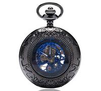 GeRRiT Reloj de Bolsillo para Hombre, Cuerda Manual mecánica, Cadena para Reloj de Bolsillo para Hombre y Mujer, Relojes de Bolsillo para Hombre