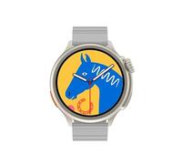 Gerrit Reloj inteligente redondo HW3 ULTRA MAX 2023 para hombre, 1.52, pantalla a color de alta definición, NFC, impermeable, 90+, modo deportivo, reloj inteligente (plata)