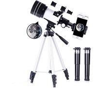 GeRRiT Telescopio astronómico de 70 mm F30070 Monocular HD con Zoom 150X con trípode con Kit de Clip para observación de Aves para Adultos Caza al Aire Libre Viajes Turismo Telescopio monocular
