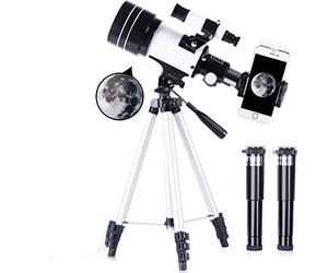 GeRRiT Telescopio astronómico de 70 mm F30070 Monocular HD con Zoom 150X con trípode con Kit de Clip para observación de Aves para Adultos Caza al Aire Libre Viajes Turismo Telescopio monocular