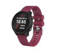 GerRit yzw6688 Compatible con 245 correas de silicona suave Compatible con 245M/645/Vivoactive 3/Venu/Venu SQ pulsera de repuesto(Wine red,Forerunner 645)