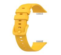 GerRit yzw6688 Correa de silicona compatible con reloj Fit 2 Fit2 pulsera reloj + funda protectora transparente de TPU(Yellow)