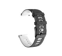 GerRit yzw6688 Correa de silicona de 20 y 22 mm, compatible con Venu 3 Band Forerunner 265 255 245 Music Vivoactive 4 Bands/Venu Sq 2 Plus(Black White,22mm)