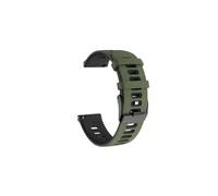 GerRit yzw6688 Correa de silicona de 22 mm compatible con Vibe 7/7 Pro/GTR 3 Pro/Ares 3 Pro/Beyond 2/stratos 2 Pulsera compatible con correa de reloj Btalk 2 Lite(Army green black,Vibe 7 Pro)