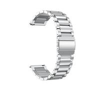 GerRit yzw6688 Pulsera de acero inoxidable de 20 mm compatible con la correa del reloj inteligente Bip S Lite compatible con la pulsera Bip U Pro/ P8/P8 Plus/P28 Plus(Silver)